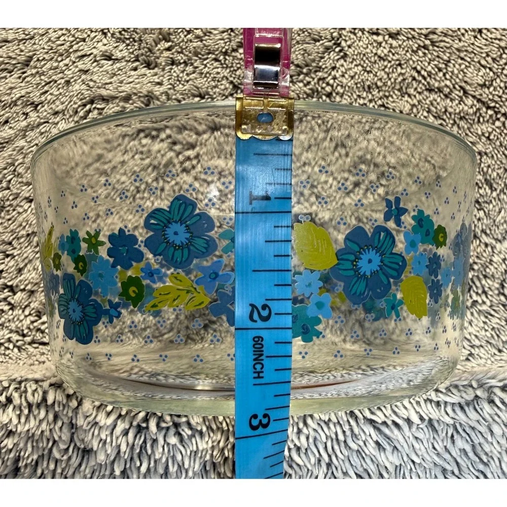 The Pioneer Woman Dazzling Dahlias Glass Storage Bowl 4 Cups 1 Qt No Lid‎ Floral